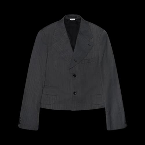Comme des Garçons Homme Plus Cropped Single Breasted Blazer 'Grey'
