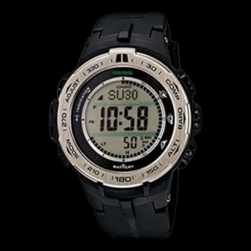CASIO PRO TERK Series Solar Energy Watch Solar Powered Mens Black Digital