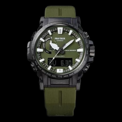 Casio Pro Trek Classic Outdoor Analog-Digital Watch 'Olive Green Black'