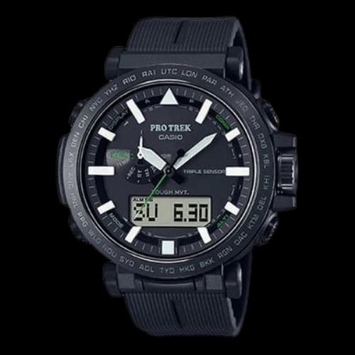 Casio Pro Trek Outdoor Sports Stylish Analog Watch 'Black White'