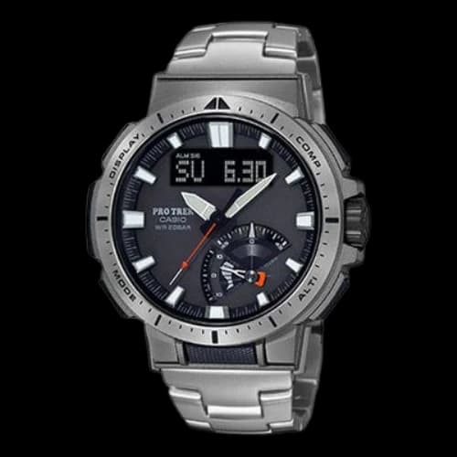 CASIO Waterproof Sports Solar Powered Mens Silver Analog