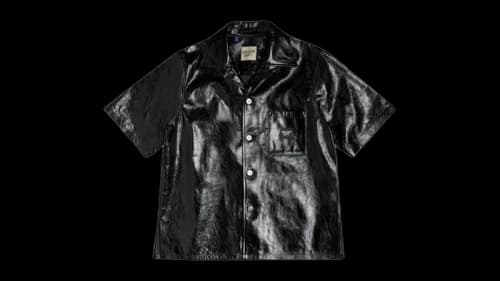 Gallery Dept. Leather Parker Shirt Black