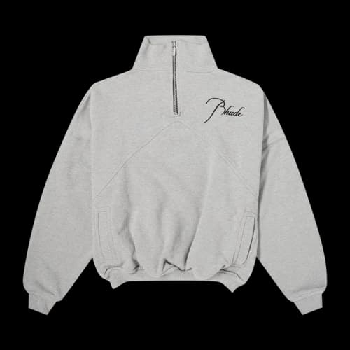 Rhude Quarter Zip 'Heather Grey'