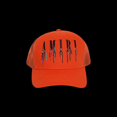 Amiri Paint Drip Core Logo Trucker 'Orange'