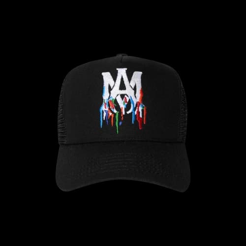 Amiri Paint Drip MA Logo Trucker 'Black'