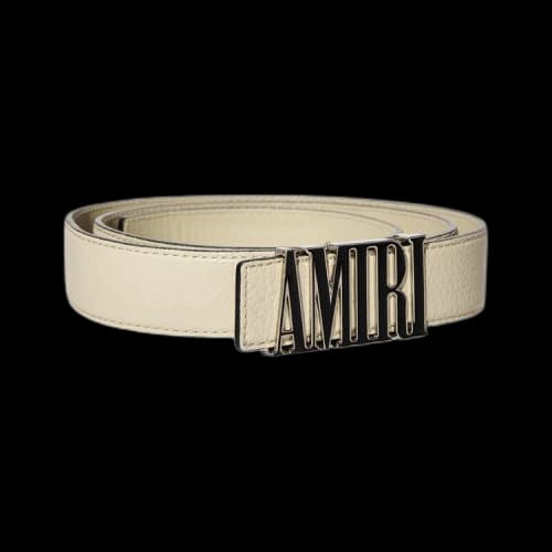 Amiri Pebbled 3cm Belt 'Lamb'