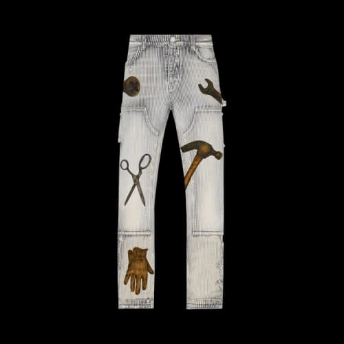 Amiri Rhee Studio Carpenter Pant 'Multicolor Stripe'