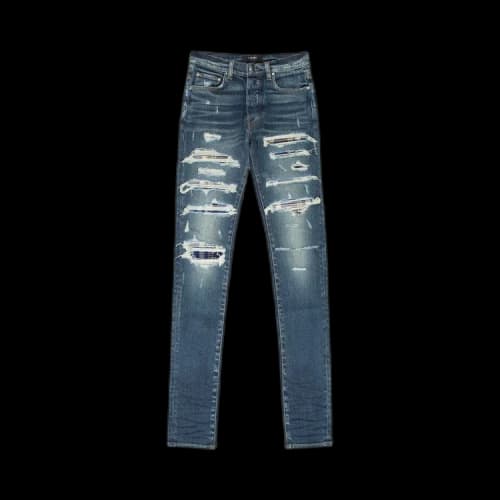 Amiri Plaid Thrasher Skinny Jean 'Deep Classic'