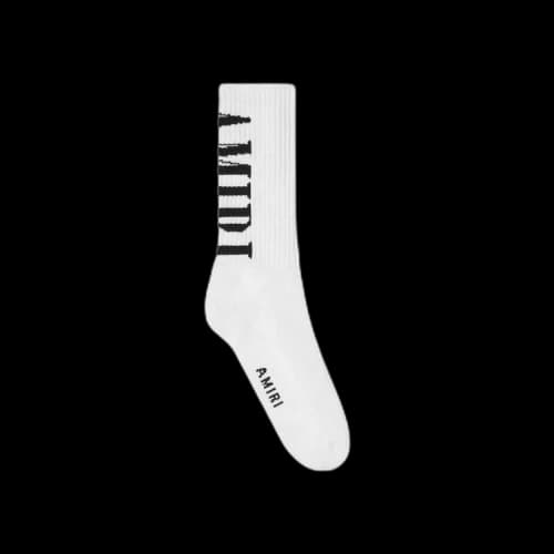 Amiri Vertical Core Logo Sock 'White'