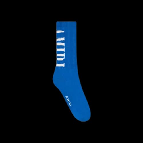 Amiri Vertical Core Logo Sock 'Blue'