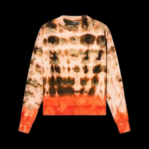 Amiri Tie Dye Crew Sweatshirt 'Orange'