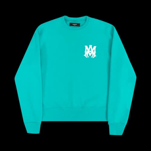 Amiri MA Core Logo Crew 'Columbia/White'