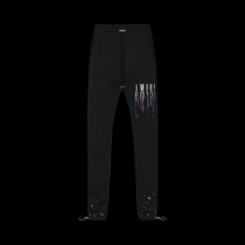 Amiri Paint Drip Core Logo Sweatpant 'Black/White'