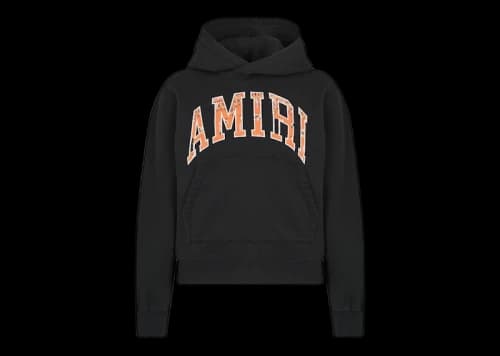 AMIRI Bandana Applique Hoodie Black/Orange