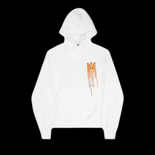 Amiri Spray Paint MA Hoodie 'White/Orange'