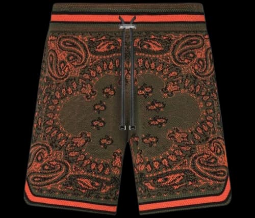 AMIRI Bandana Shorts Green