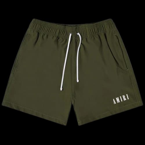 Amiri Core Logo Swim Trunk 'Olive Green'