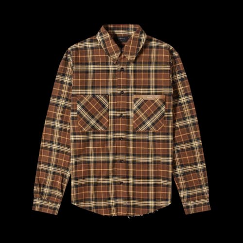 Amiri Logo Flannel 'Brown'