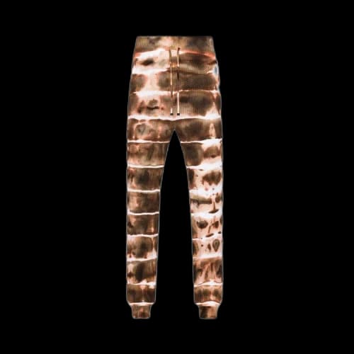 Amiri Tie Dye Rib Sweatpants 'Orange'