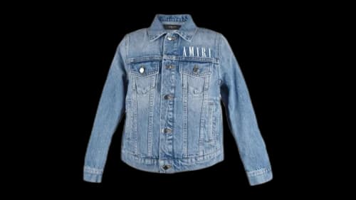 AMIRI Kids' Denim Trucker Jacket Light Denim