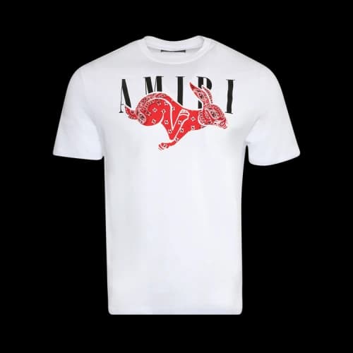 Amiri CNY Rabbit Logo Tee 'White'