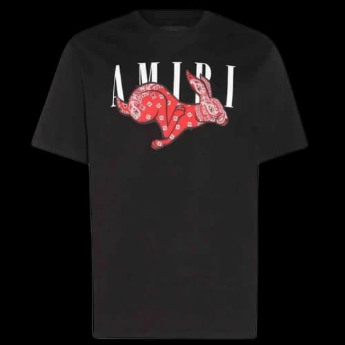 AMIRI Cny Rabbit Logo T-Shirt Black