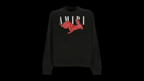 AMIRI Cny Rabbit Logo Sweatshirt Black