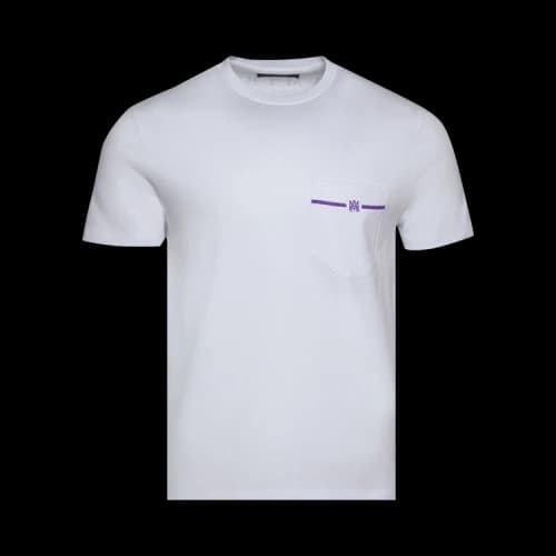 Amiri MA Pocket Tee 'White/Purple'