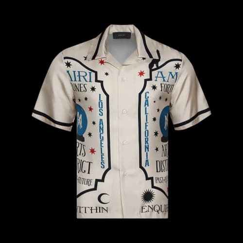 Amiri Fortune Bowling Shirt 'Alabaster'