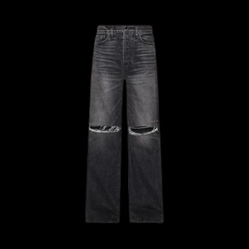 Amiri High Rise Wide Leg 'Black'