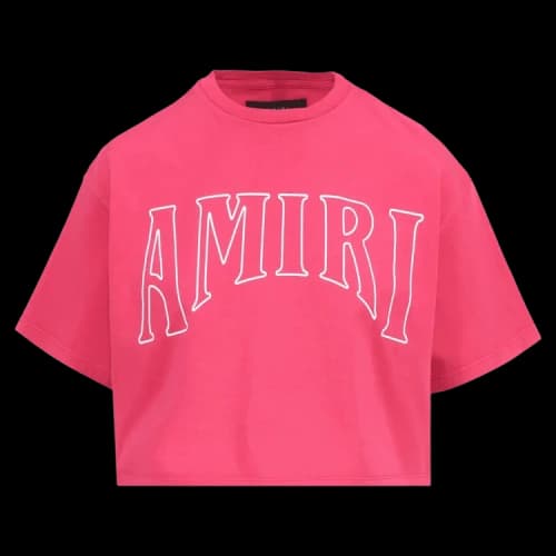 Amiri Sun Cropped Tee 'Pink/Purple'