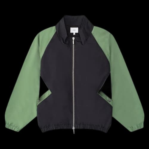Rhude Color Block Track Jacket 'Black/Green/White'
