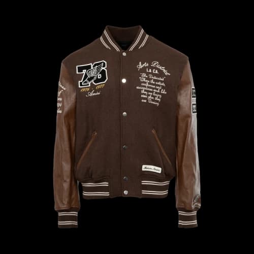 Amiri Oversized Eagle Varsity Jacket 'Brown'