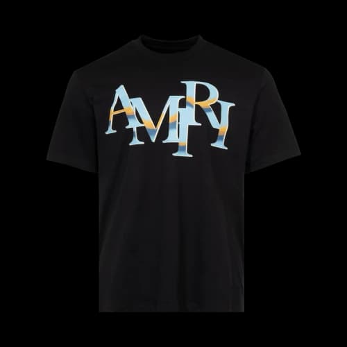 Amiri Staggered Chrome Tee 'Black'