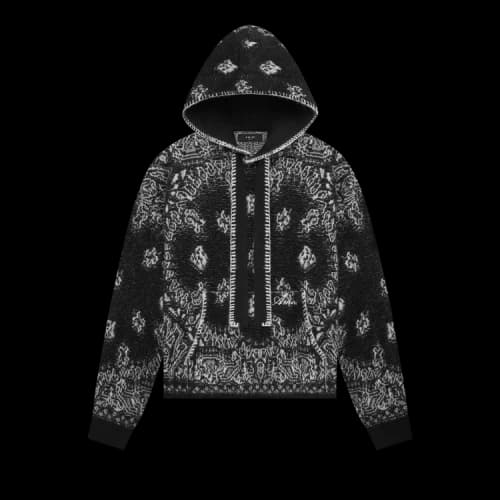 Amiri Bandana Hoodie 'Black'