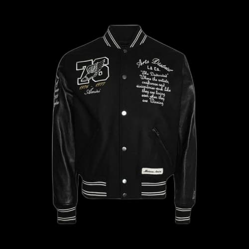 Amiri Oversized Eagle Varsity Jacket 'Black'
