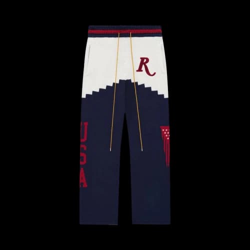 Rhude Saint Croix Knit Pant 'Cream/Navy/Red'