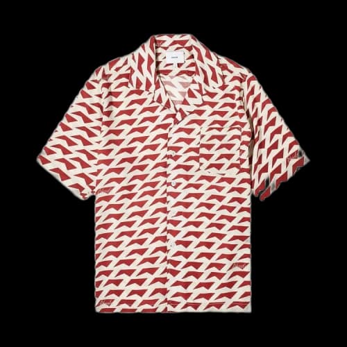 Rhude Dolce Vita Silk Shirt 'Red/Cream'