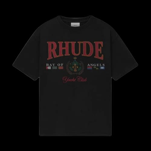 Rhude Bay Of Angels Yacht Tee 'Vintage Black'