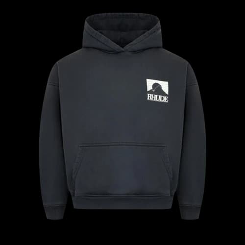 Rhude Moonlight Pack Hoodie 'Vintage Black/White'