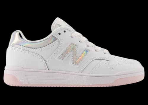 New Balance B480 Lace White Rose Sugar (PS)