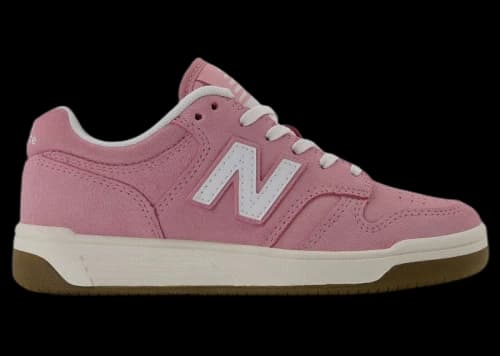 New Balance B480 Lace White Pink Taffy (PS)