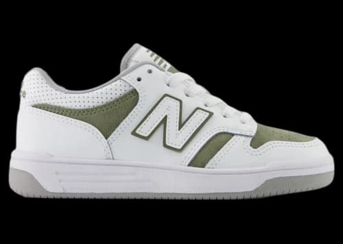 New Balance 480 White Dark Olivine (PS)