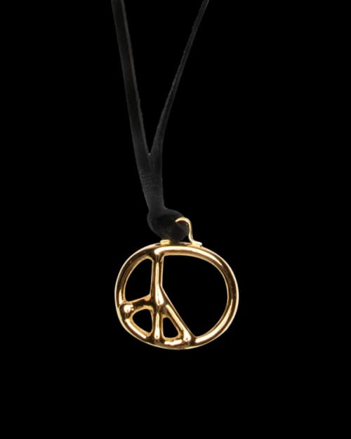 Needles Peace Pendant 'Brass Gold'