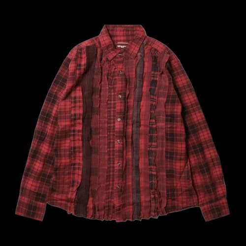 Needles Flannel Ribbon Shirt 'Red'