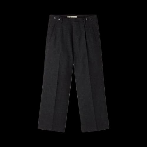 Marni Shadow Pinstripe Wool Trousers 'Blue / Grey'