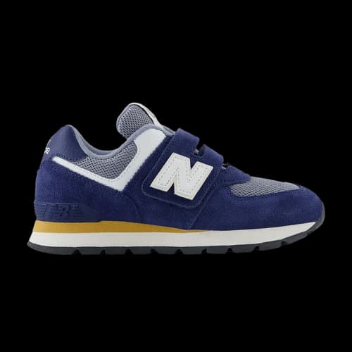 New Balance 574 Hook & Loop Little Kid Wide 'Navy Blue Rabbit Grey'