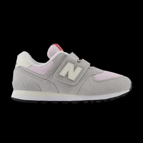 New Balance 574 Hook & Loop Little Kid Wide 'Brighton Grey Light Raspberry'