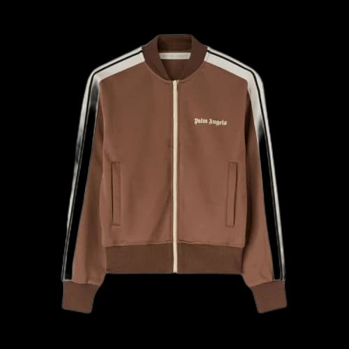 Palm Angels Basic Pleated Pants 'Brown/Off White'