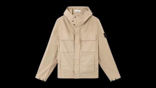 Stone Island Canvas Weave Cotton Organic Cotton Q100012 Jacket Desert